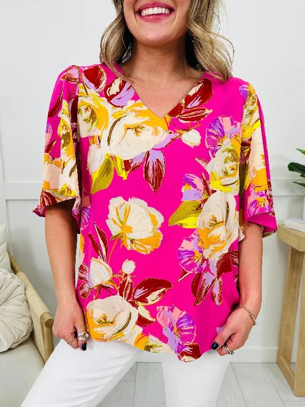 REG/CURVY Blooming and Beautiful Top Confident Women's Power