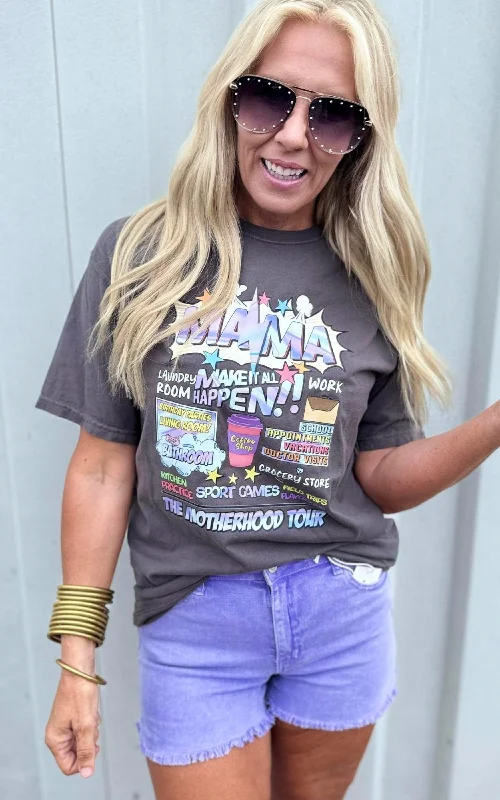 Motherhood Mama Tour Garment Dyed Graphic T-shirt Compression