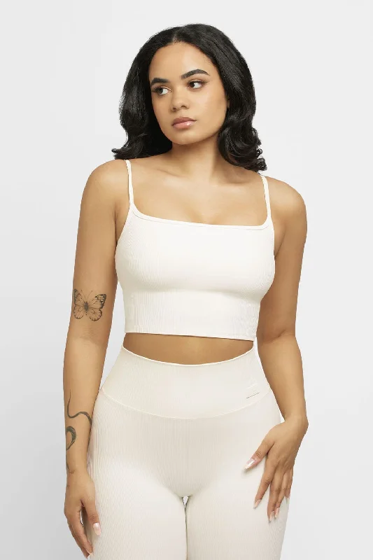 LUXRIB™ Square Neck Midi Feminine Women's Style 