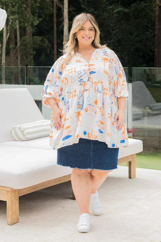 Macy Top | Surf's Up Elegant Women's 