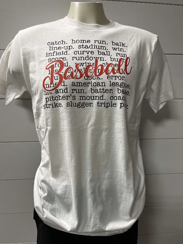 All Things Baseball Graphic T-shirt** Feminine Women's Soft 