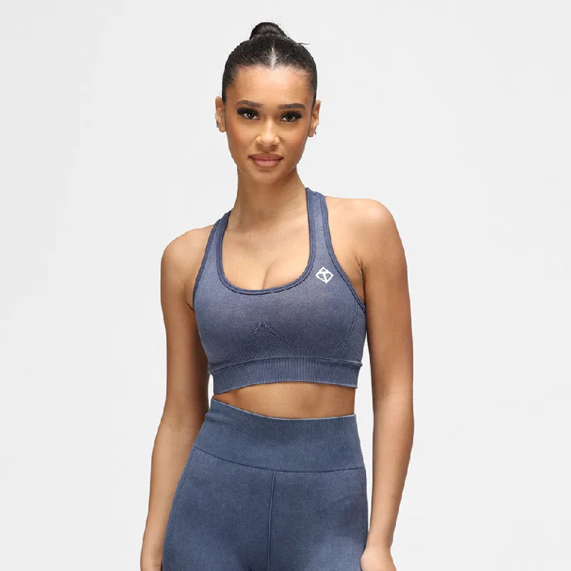 Blue Denim Seamless Bra Bold Women's Statement