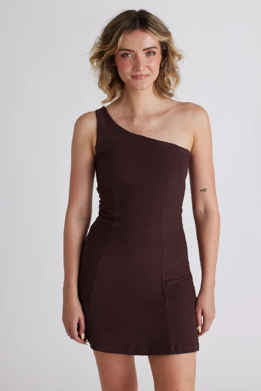 Chai One Shoulder Dress Women