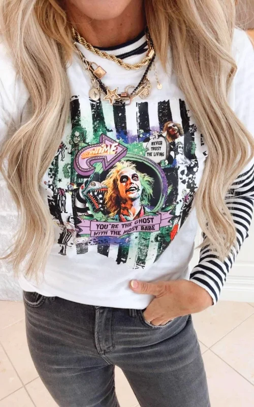 Beetlejuice Graphic T-shirt - FINAL SALE Feminine Women's Style 