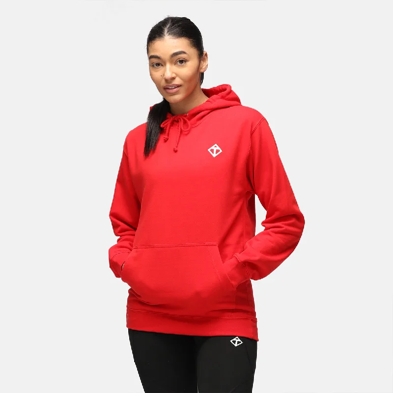 Red Diamond Hoodie Casual Women's Japanese 