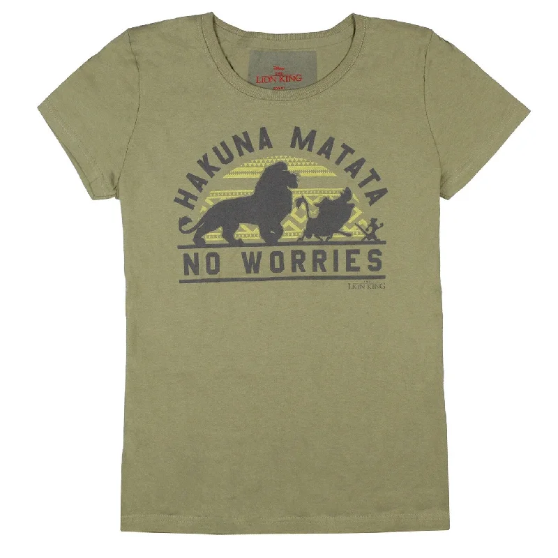 Disney The Lion King Junior's Hakuna MatataTribal Design T-Shirt Practical Women's Multi - 