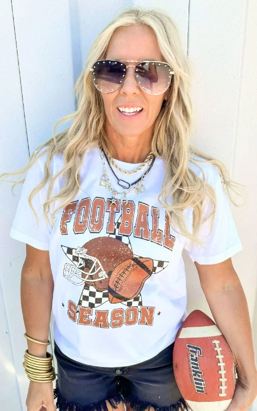 Football Star Graphic T-shirt - Artistic Women's Hand - painted