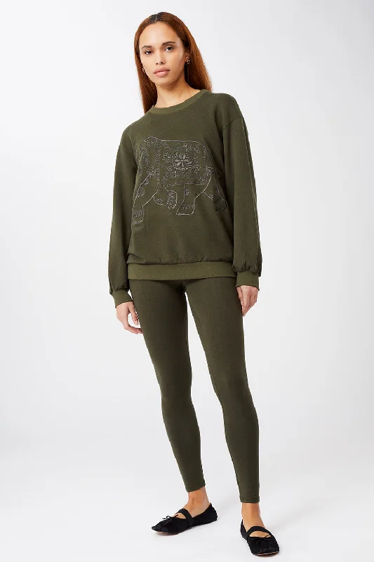 "Ganesha" Sweater (Jungle) Sustainable Organic