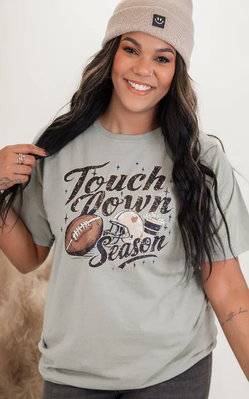 Touchdown Season Garment Dyed Graphic T-shirt Modern Women's 