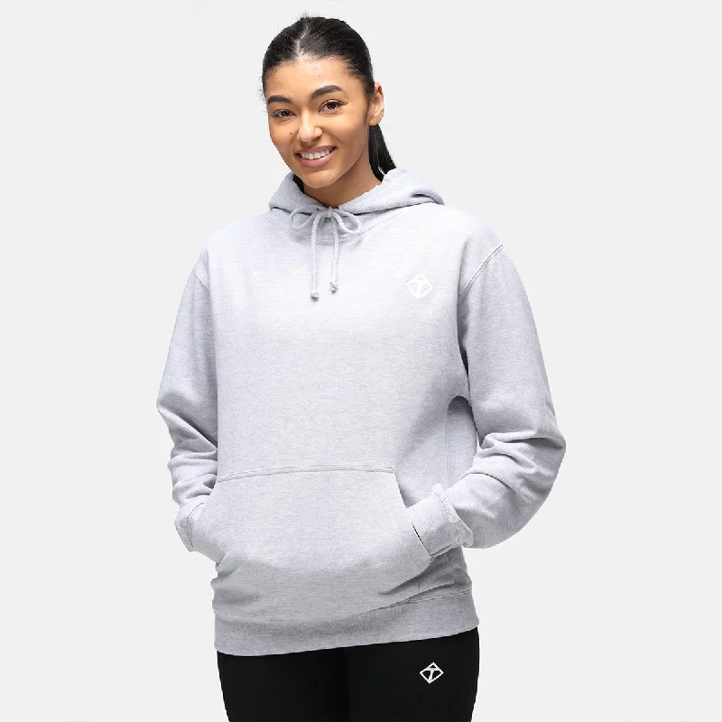 Heather Grey Diamond Hoodie Vacation