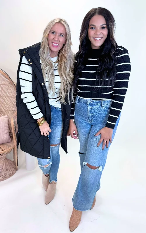 Striped Essentials Sweater by Salty Wave** Classic Women's Pin - striped