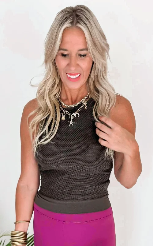 Seamless Laser Cut Tank Top with Cut-Out Back | MONO B Country