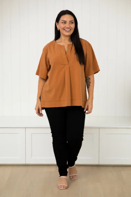 Zella Top | Butterscotch Sporty Women's Tennis