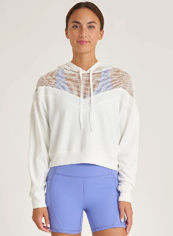 Comforted Mesh Inset Hoodie - FINAL SALE Streetwear Style for 