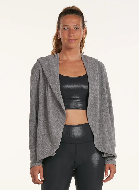 Draped Hood Cardi European