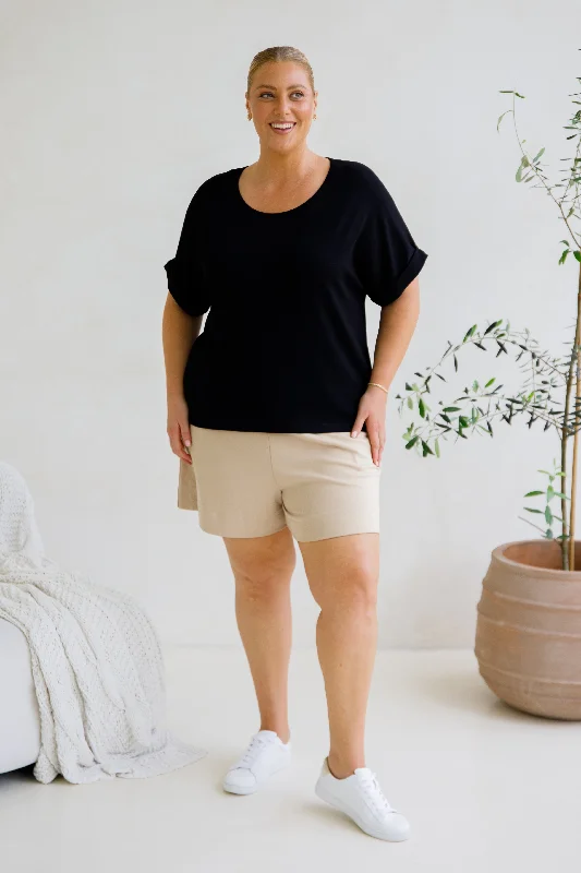 Gigi Lounge Top | Black Casual Women's Japanese 