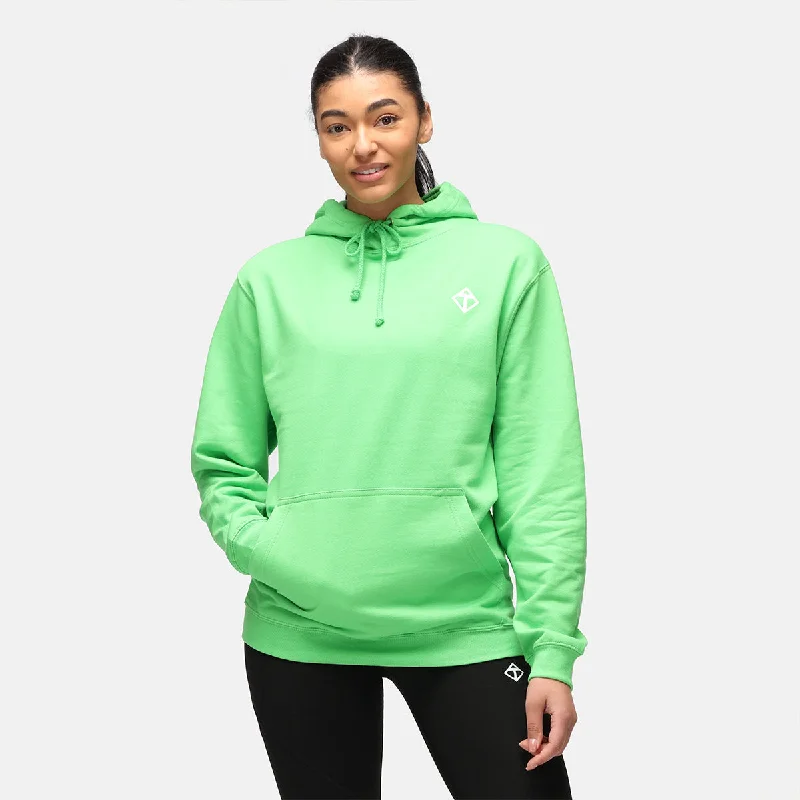 Lime Diamond Hoodie British Gentlewoman Style