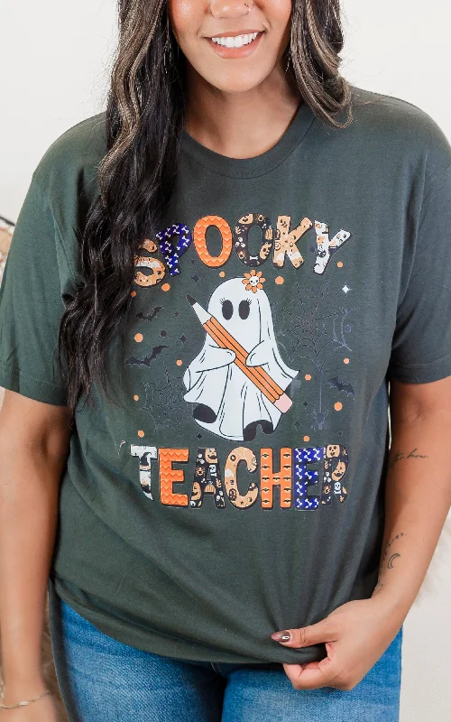 Spooky Teacher Graphic T-shirt - Final Sale Sophisticated Women's 