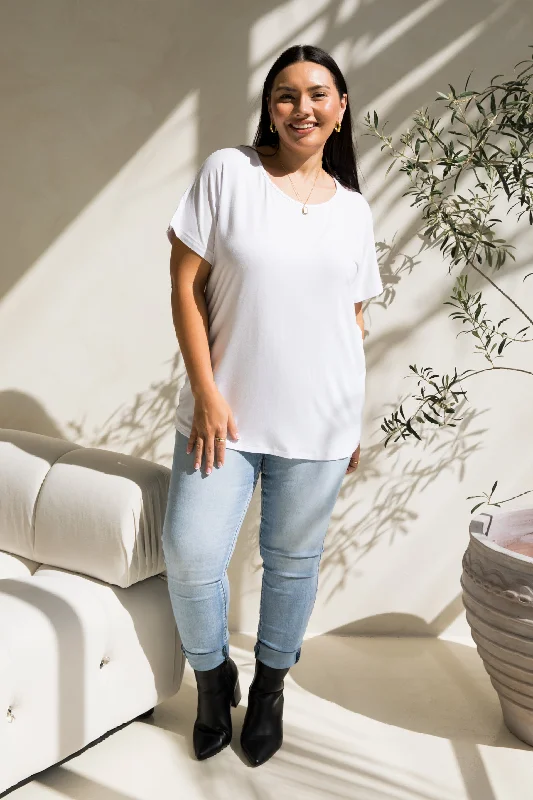 Destiny Top | White Stylish Women's Tropical 