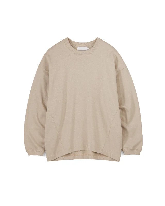 High Gauge Soft Terry Panel Line Crew Neck Athletic Women's 
