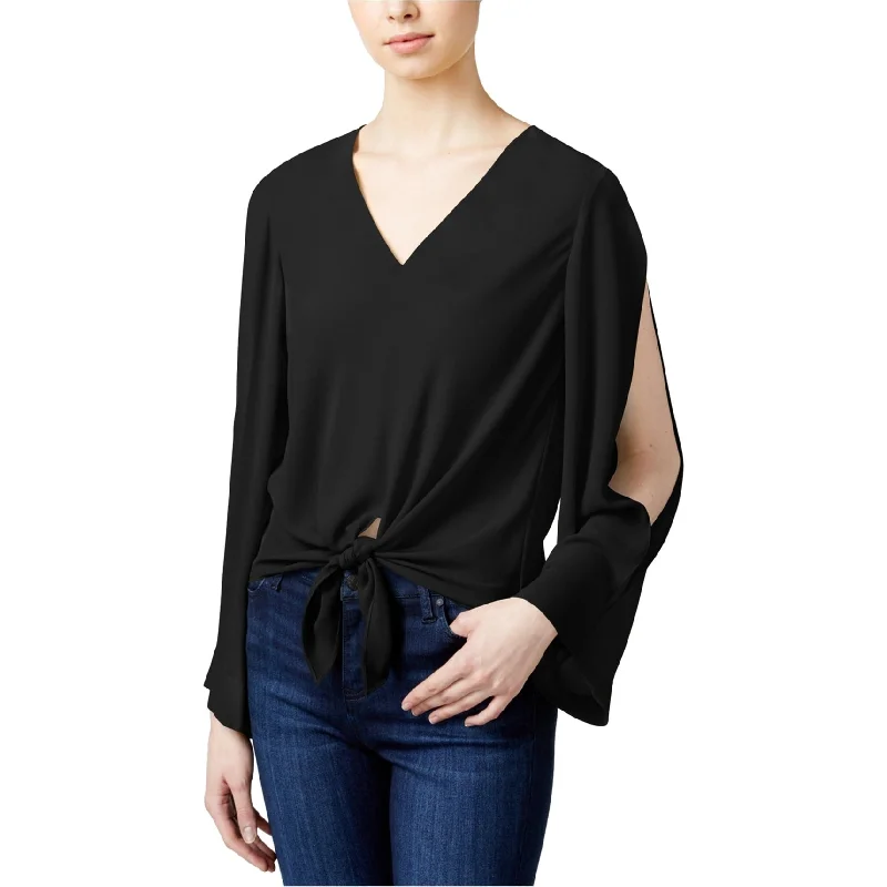 Rachel Roy Womens Tie Front Knit Blouse Vacation