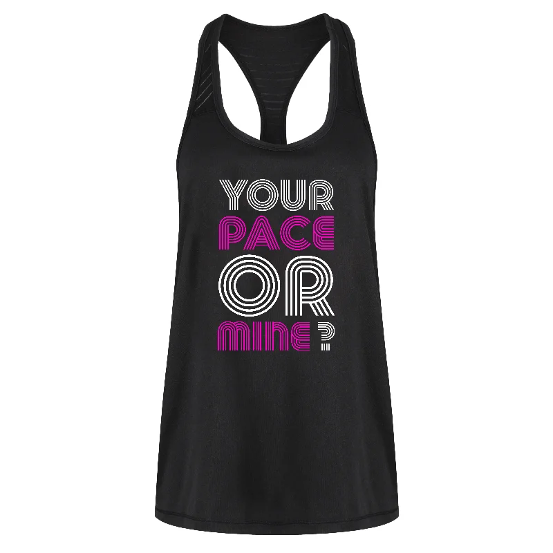 Your Pace Or Mine Mesh Racerback Vest Modern Women's Tech