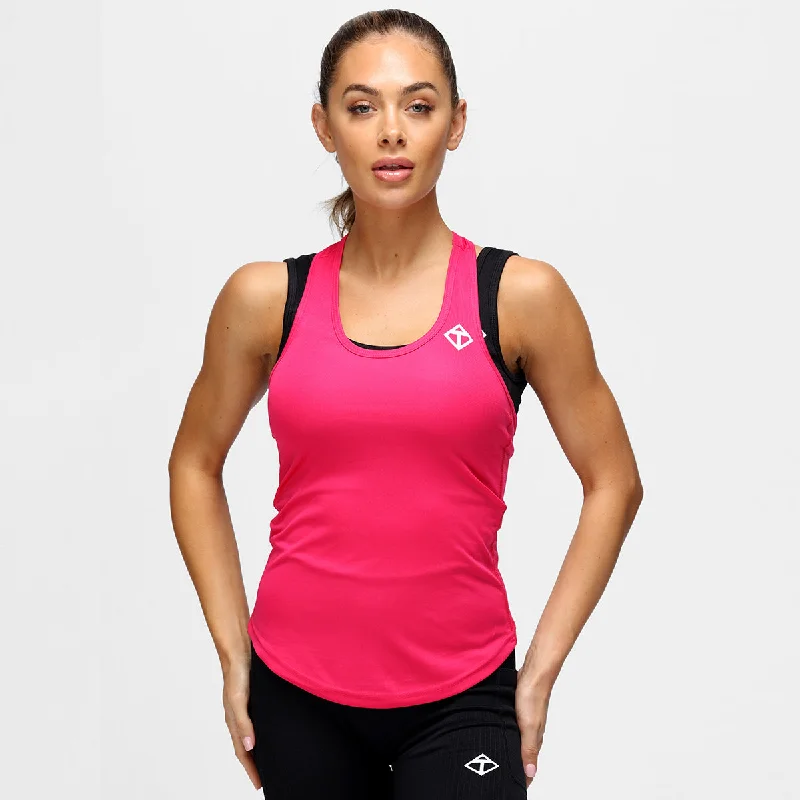 Pink Performance Strap Back Vest Practical Women's Multi - 