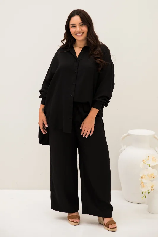 Amore Shirt | Black Tencel Confident Women's Power