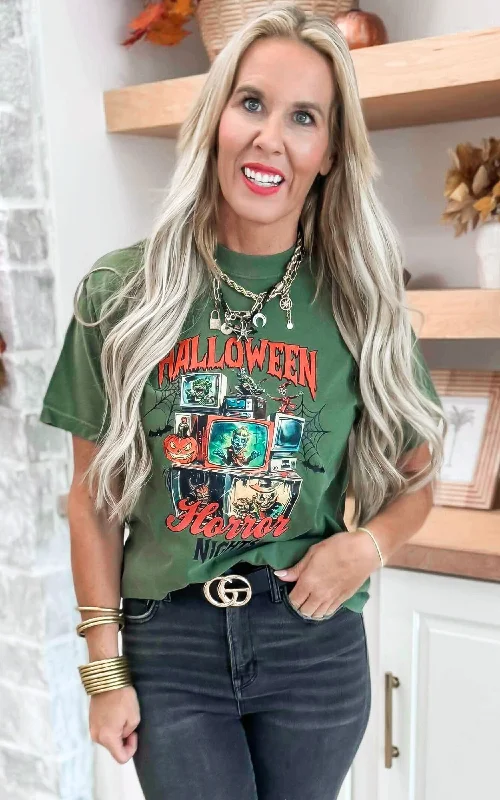 Halloween Horror Nights Garment Dyed Graphic T-shirt - Final Sale Modern Women's 