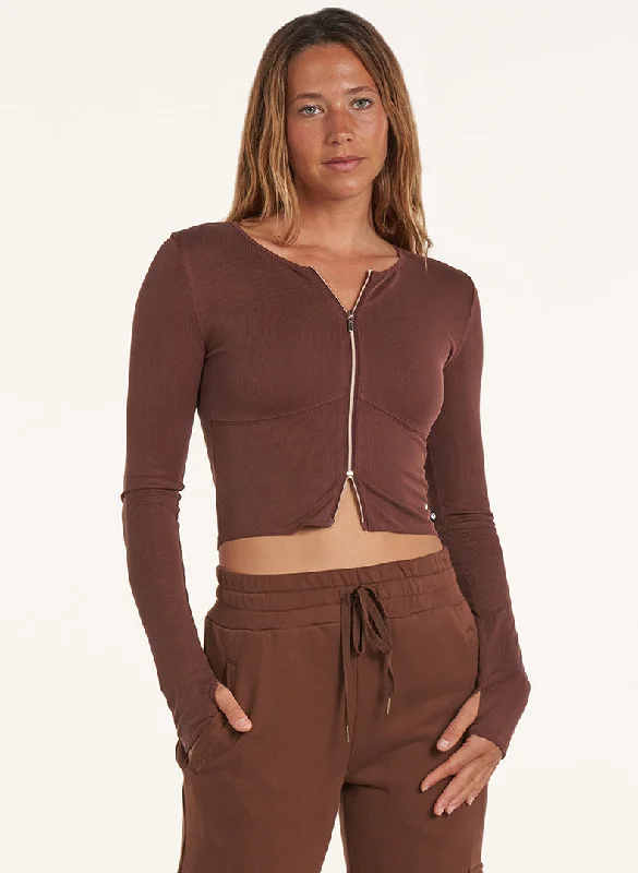 Double Zip Cardi - FINAL SALE Sustainable Organic