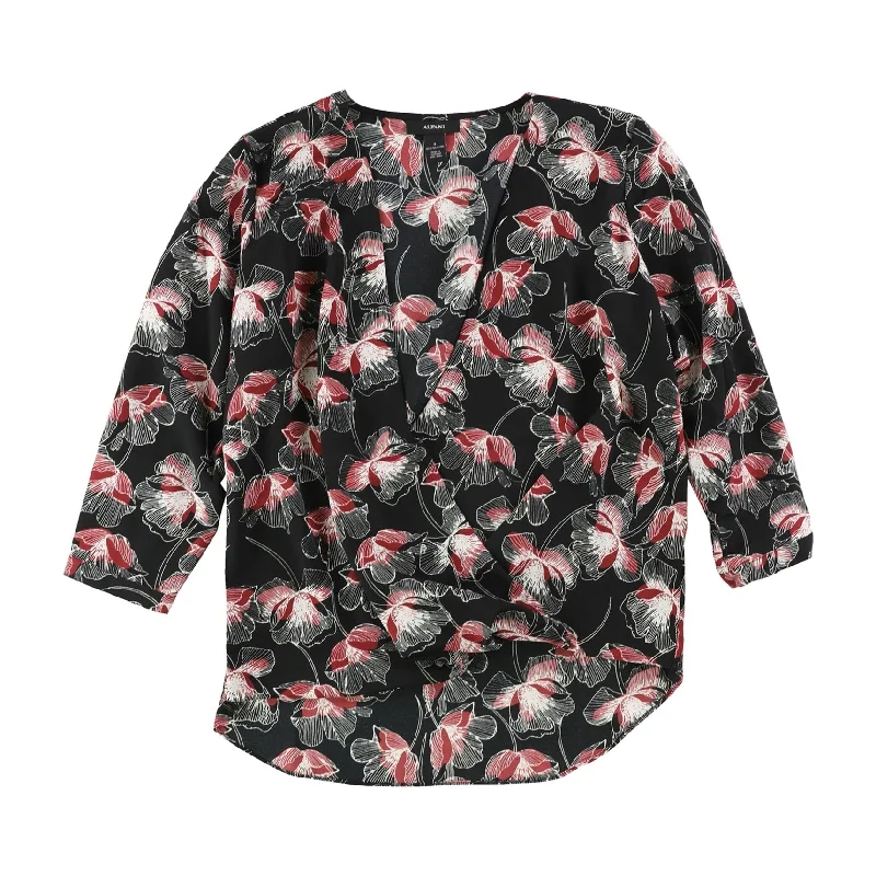 Alfani Womens Printed Knit Blouse Hip Women's Urban