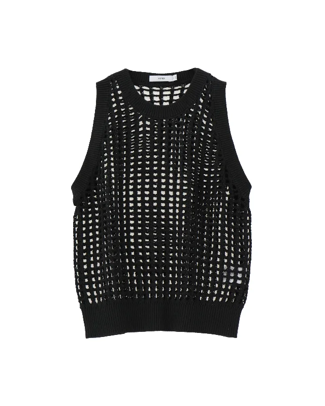 CROCHETED SWEATER TANK TOP 11391 Refined Women's 