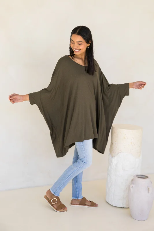 Essential Top | Moss Green Confident Women's High - fashion