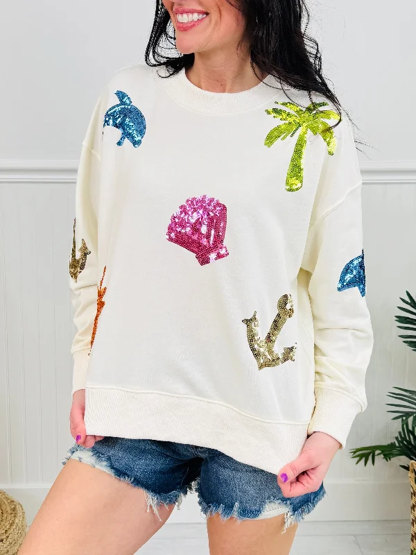 Seaside Sparkle Pullover Australian Beach