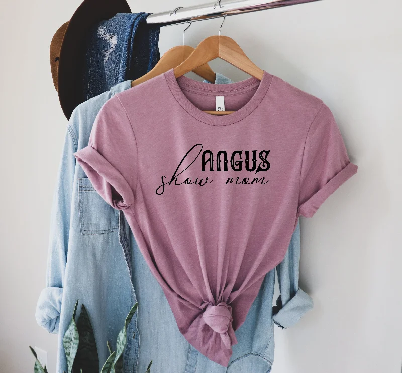 Angus Show Mom {Black Graphic} - Exclusive - Adult Tee Edgy Women's Punk
