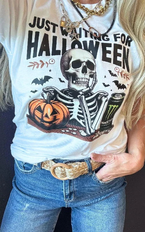 Just Waiting for Halloween Graphic T-shirt - FINAL SALE Refined Women's 