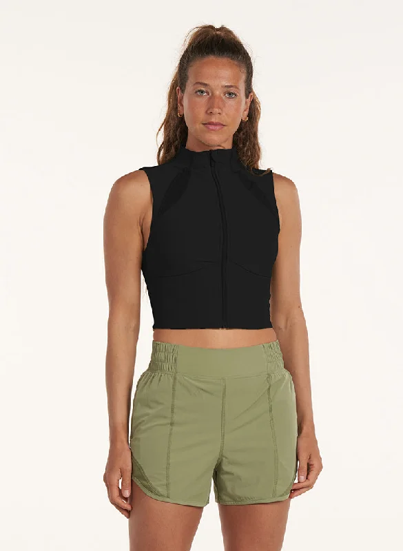 Refine Resistance Zip Bra Monochromatic All - in - one